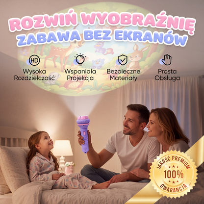 Latarka projektorowa do wczesnej edukacji dla dzieci