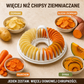 Zestaw do samodzielnego robienia chipsów ziemniaczanych w mikrofalówce z krajaczem i miską