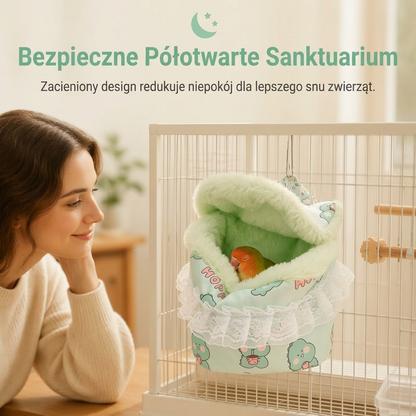 ☀️ Ciepłe wiszące gniazdko dla małych zwierząt domowych