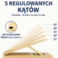 Regulowana drewniana deska pochyła do rozciągania łydek