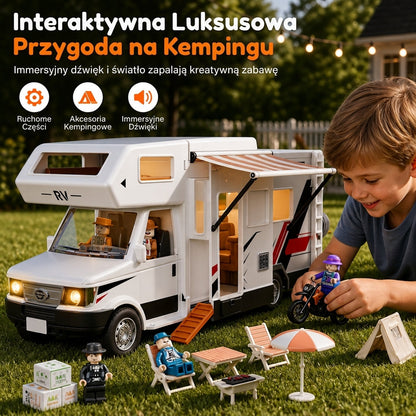 🚐 Zestaw samochodów kempingowych RV | światła i dźwięki