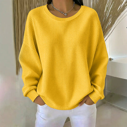 The Waffle-Knit Sweatshirt Made for Easy, Everyday Wear