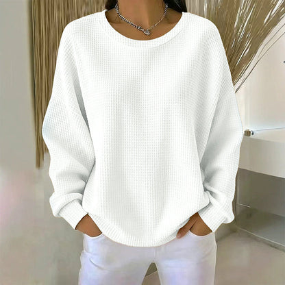 The Waffle-Knit Sweatshirt Made for Easy, Everyday Wear