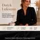 😍 Damska bluzka z koronką, z dekoltem w kształcie litery V i długimi rękawami