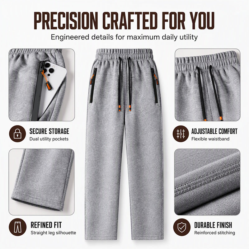 🏃 Warm Stretch Comfort, Free Movement | Men's Winter Comfortable Thermal Sweatpants